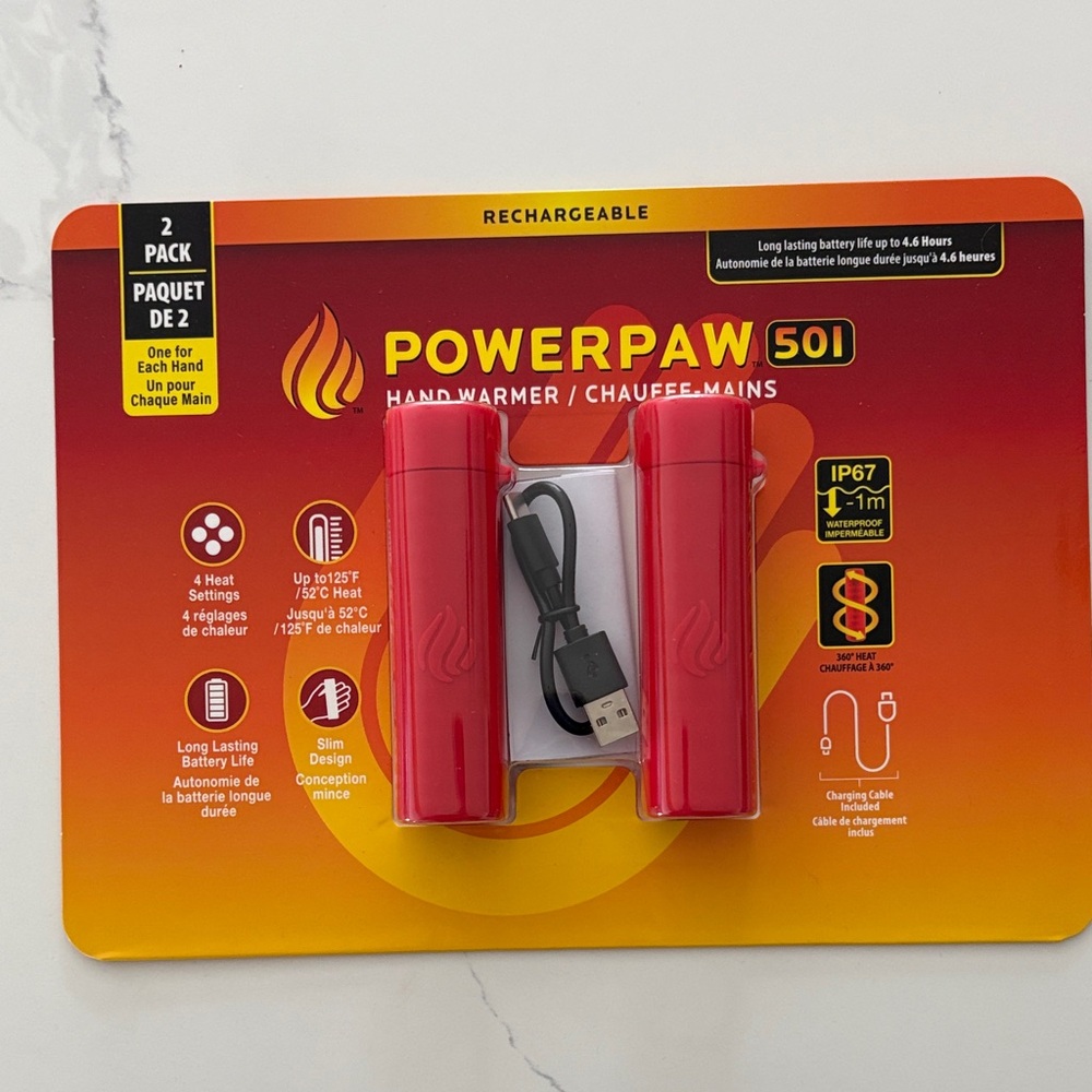 PowerPaw 501 Red Rechargeable Hand Warmer